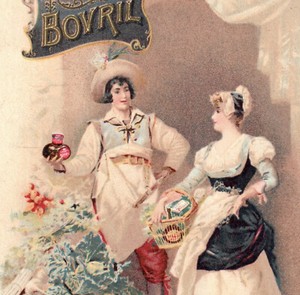 Health Food Beef Broth 1800's Bottle Jar Market NY City Bovril Cure Trade Card