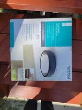 Style Selections 11.81" W Oil Rubbed Bronze LED Flush Mount Light-NEW-800 Lumens