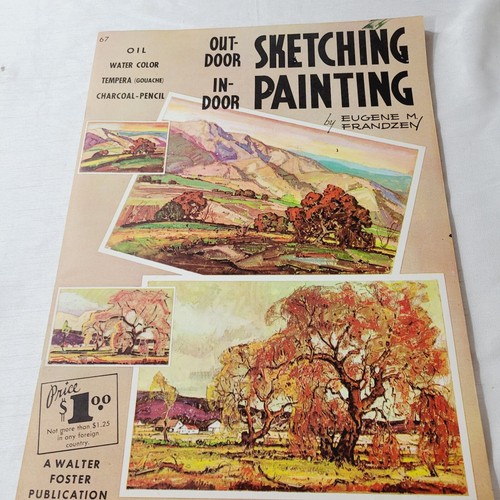 Walter T Foster Sketching Painting Eugene M. Frandzen Vintage 1980's Oil Tempera - 第 1/6 張圖片