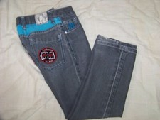 Boys Red Ape Jeans - Size S 8 - Gray Denim