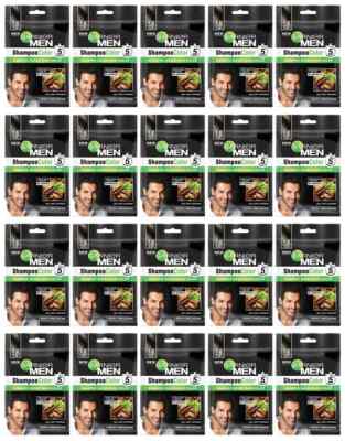 Garnier Men Shampoo Color Shade 1.0 NATURAL BLACK, 20gm (Pack of 20 pieces)