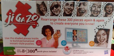 JiGaZo Personalized Mosaic-Style Puzzle 300 Piece w/ CD-ROM~~New