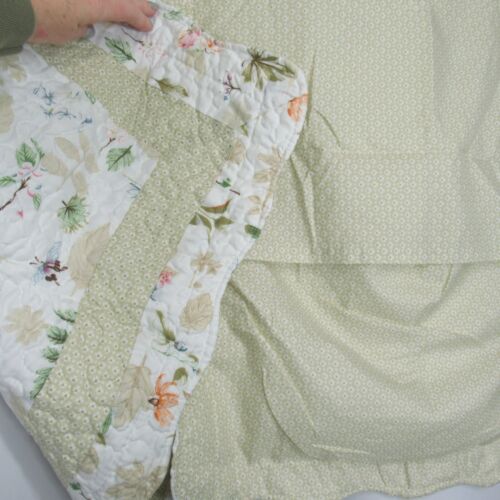 Acolchado Estándar 2 Fundas de Almohada Country Garden Floral Flores Verdes 1 Par - Imagen 10 de 14
