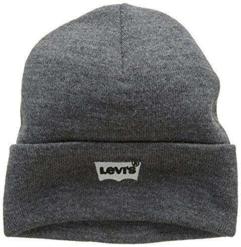 Levi's Cappello Cappellino Berretto Cuffia Invernale Uomo Grigio Idea  Regalo | eBay