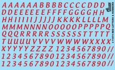 Gofer Racing 11074     5/8" Red Letter & Numbers