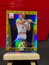 2002 Donruss Elite Passing the Torch #6 Johnny Bench / Adam Dunn /500