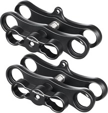 2PCS Underwater Diving Ball Clamp Holder for GoPro Action Camera Flashlight Arms