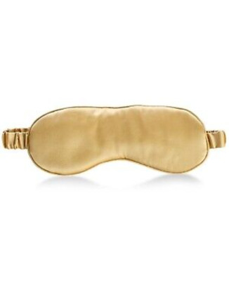 Silken Slumber Minimize Wrinkles and Creases 100% Silk Sleeping Eye Mask - Gold