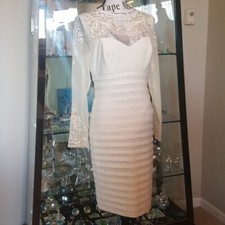 Gorgeous Ivory Embellished, Lace Dress