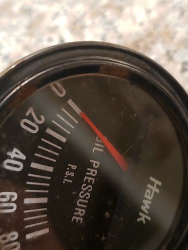 Hawk Oil Pressure Gauge 0-80 Psi Vintage Untested!! FOR Parts!!! - Picture 12 of 12