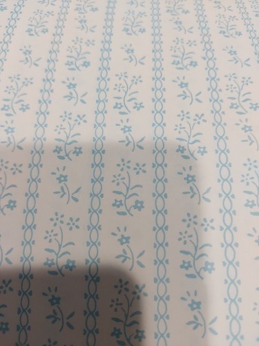 Dollhouse Hermes Wallpaper "Sandra" Blue Floral 1:12 scale.