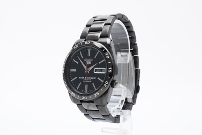 NEAR MINT] SEIKO 5 7S26-02T0 Black Dial Automatic 21 Jewels Mens