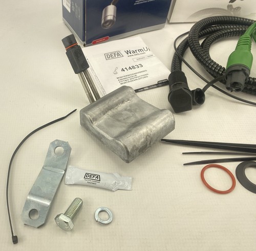 Engine Heater KIT 230V DEFA 414833 for AUDI A3 Q3 SEAT SKODA VW 2.0TDI 2010-2020 - Picture 2 of 14