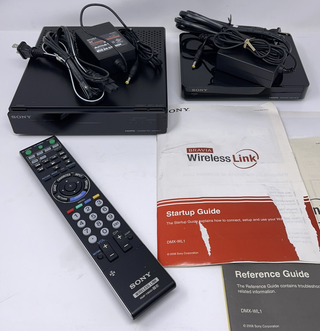 Sony Bravia DMX-WL1T & DMX-WL1R Wireless Link Module w/Remote 