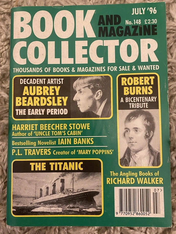 BOOK AND MAGAZINE COLLECTOR #148 The Titanic Iain Banks Aubrey Beardsley