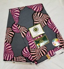 High quality Ankara, African wax print fabric 6 yards/100 cotton