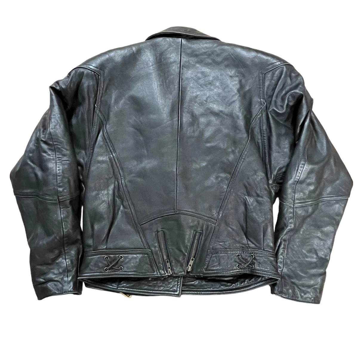 Leather jacket Louis Vuitton Black size M International in Leather