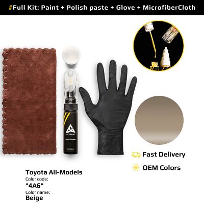 Touch up Paint for Toyota All Models Code: 4A6 Beige
