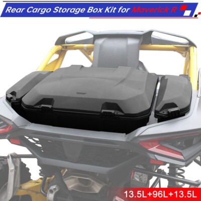 3pcs 96L&13.5L Rear Cargo Storage Box Fit for Can-Am Maverick R/R Max  2024-2026