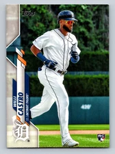 2020 Topps # 509 Willi Castro Detroit Tigers Rookie