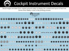 airscale Model Aircraft WW1 Cockpit Instrument Dial decals -1/48 scale  AS48 WW1