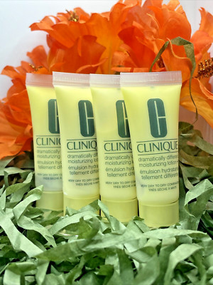 x4 Clinique Dramatically Different Moisturizing Lotion+ 15ml/.50oz ea NEW