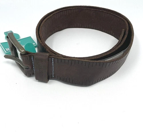 NEW Margaritaville Mens Marco Leather Belt Brown 38" See Description