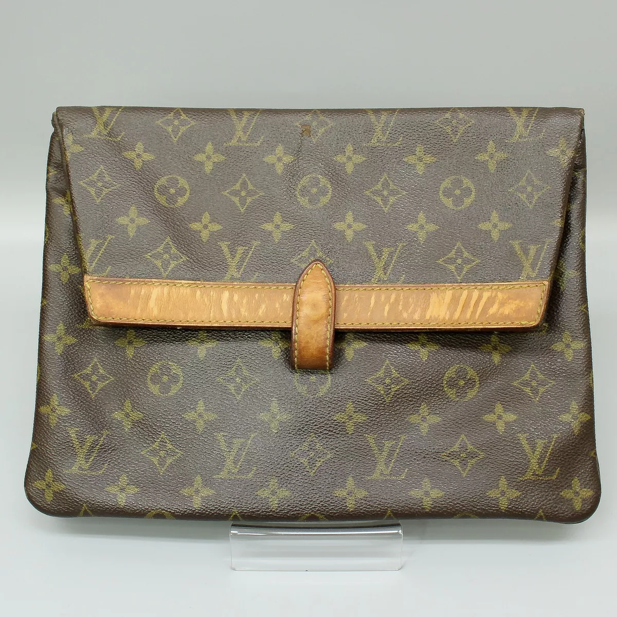 LOUIS VUITTON POCHETTE PLIANTE Vintage Clutch Bag Purse Monogram M51805  Brown