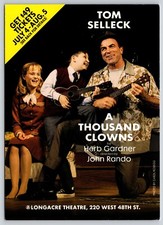 Postal Mil Payasos Tom Selleck Longrace Teatro Publicidad Teatro