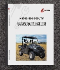 700 600 500 UTV Side by Side Service Repair Manual Fits Hisun HS700 600 500UTV