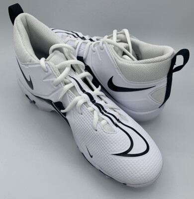 Nike Alpha Menace 3 Shark Football Cleats White Black CV0582  display picture 2