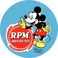 RPM - Standard of California Motor Oil NEW Sign 28" Dia. Round USA STEEL - 6 lbs