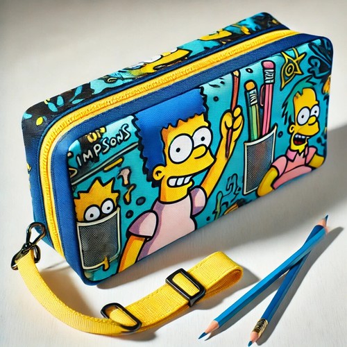 Bart Simpson "In Your Face" Foldout Pencil Case – Collectible & Functional! 🎨 - Picture 10 of 24