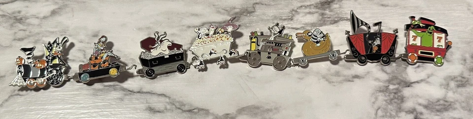 Prendedor Pesadilla Antes de Navidad 20 Aniversario Tren Ferroviario Disney - Completo Foto 2 de 4