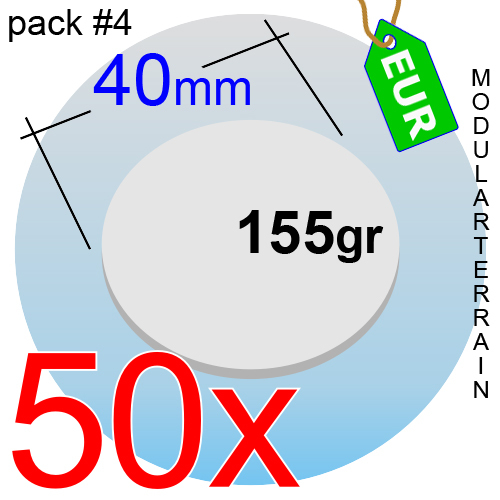 50x ROUND CLEAR ACRYLIC BASE 40mm CIRCULAR METACRILATO SOCLE ROND WAR HAMMER - Bild 1 von 1