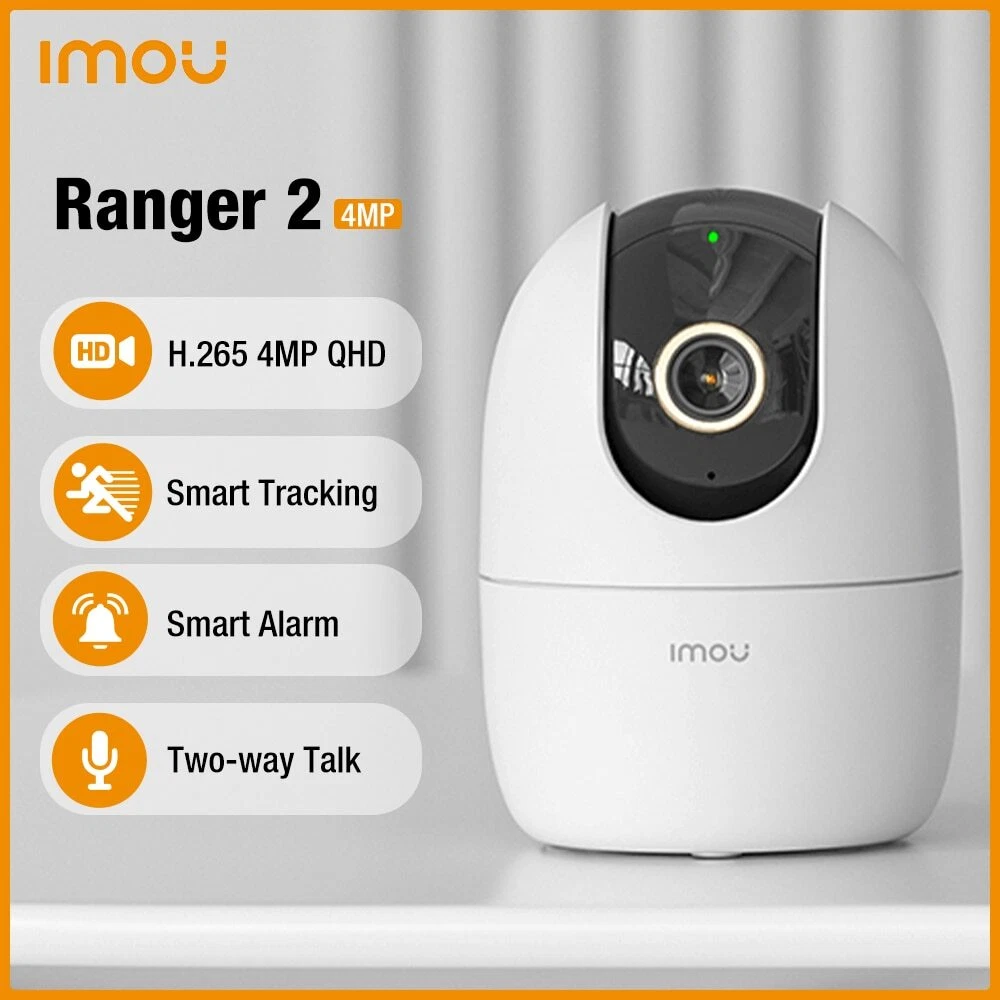 IMOU RANGER 2 - Cámara Domo 360° 1080 HD, Alarma de sonido anómalo, Sirena Incorporada, Visión nocturna, Audio bidireccional