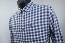 Penguin Button Up Dress Shirt Heritage Slim Fit Plaid Long Sleeve Mens Medium