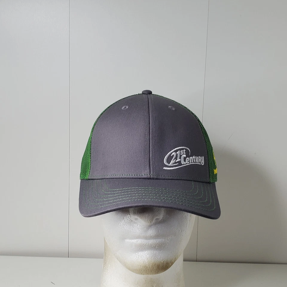 Gorra de béisbol John Deere siglo XXI de malla de camionero con cierre a presión logotipo de agricultura granja Foto 2 de 4