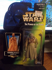 Star Wars POTF Tri-Logo Tusken Raider with Gaderffii Stick "BRAND NEW"!!