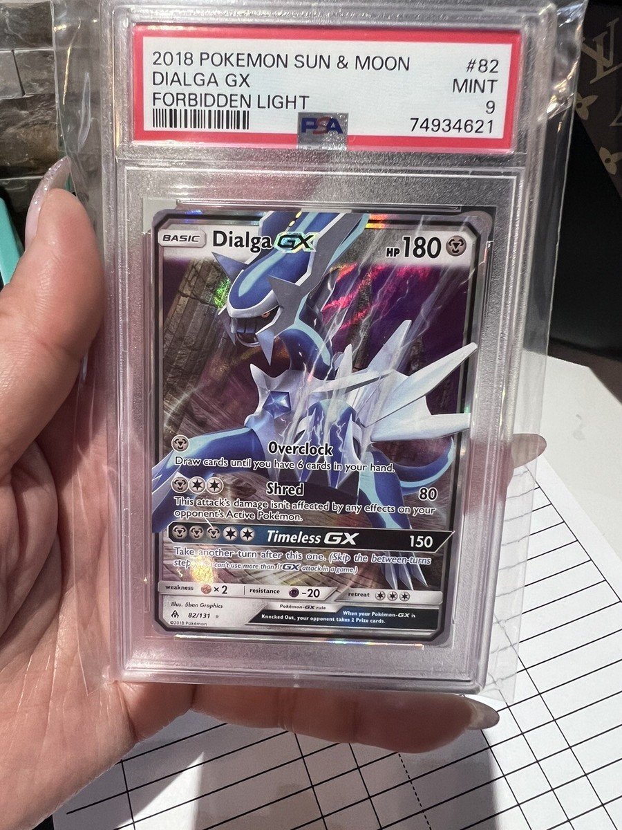 2018 Pokémon Sun & Moon Forbidden Light DIALGA GX #82/131 Graded