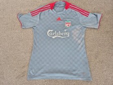 RARE CLASSIC LIVERPOOL FC 2008-2009 MENS M MEDIUM 40-42" AWAY SHIRT ADIDAS