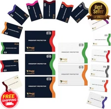 RFID Blocking Sleeves Set of 20 with Color Coding - Identity Theft Prevention