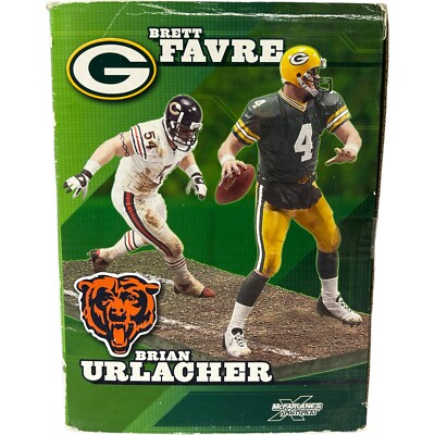 スポーツ McFarlane NFL 2-Pack Favre & Urlacher McFarlane Deluxe NFL 2-Pack Brett Favre (Packers) vs.Brian