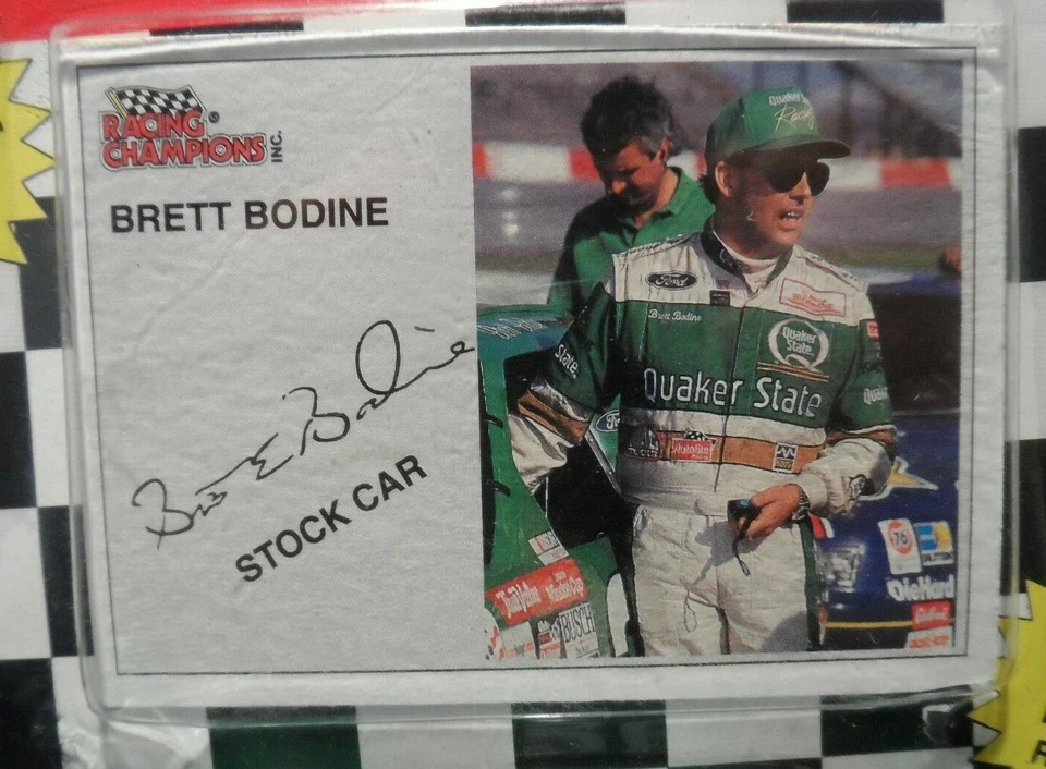 UNUSED/UNOPENED MINI NASCAR STOCK CAR&TRADING CARD BRETT BODINE'S #26 CAR(81220) - Image 4 of 4