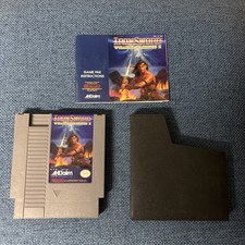 Nintendo NES Iron Sword Wizards Warriors II Tested Working With Manual