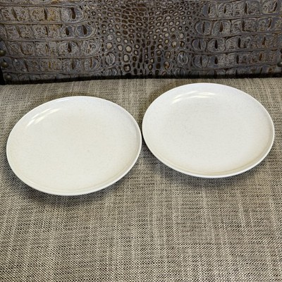 Lot of 2 Vintage Branchell ColorFlyte Royale Melmac Ware 6'' Bread Plates Cream