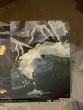 Original Acrylic Painting Beach Vast Sky Seascape 16x20 Canvas Wall Art  Artwork