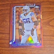 2025 topps Chrome Quenton Nelson football parallel Indianapolis Colts #144