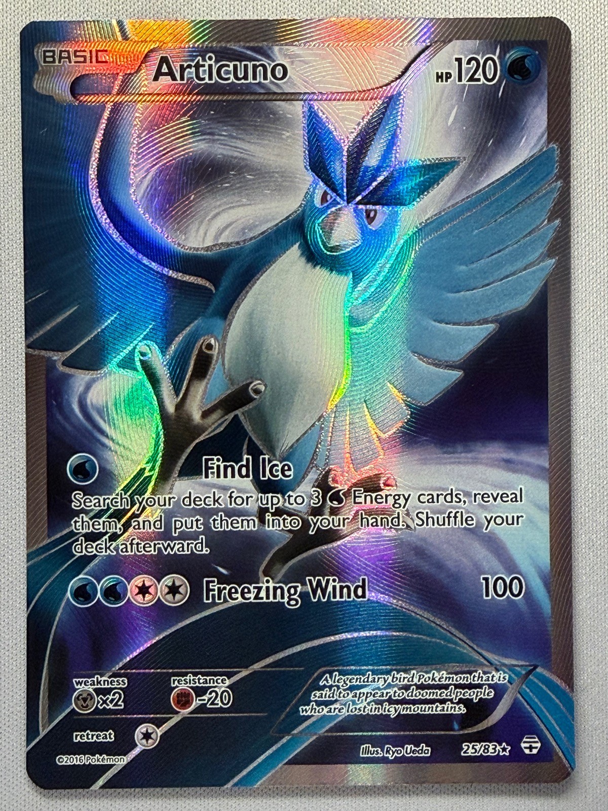 Articuno 25/83 Holo Rare Generations Pokemon Near Mint Very Clean