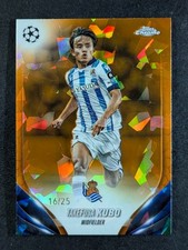 2023-24 Topps Chrome UEFA TAKEFUSA KUBO 16/25 Orange Geometric Refractor #45